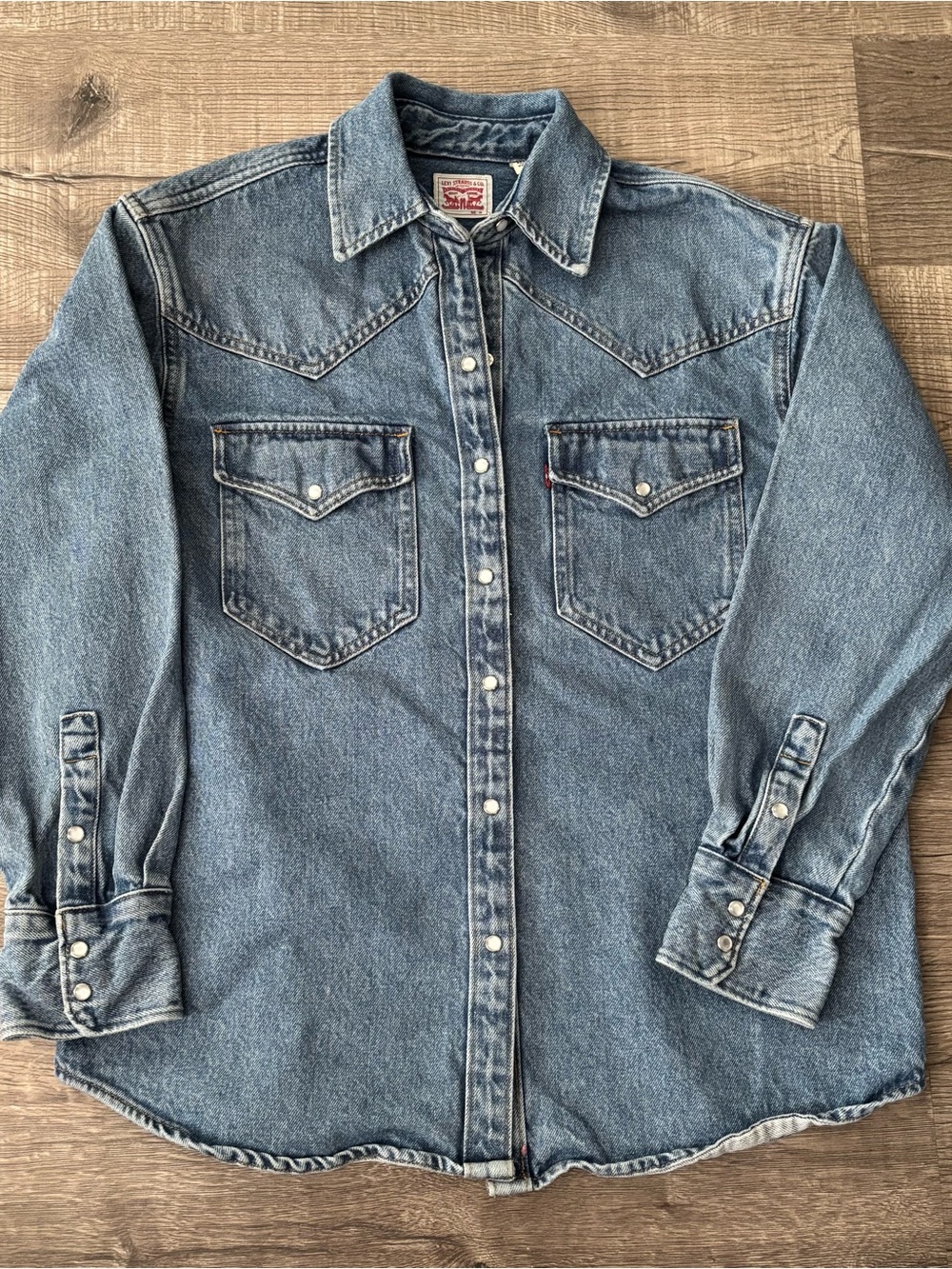 Levi's Blue Denim Western Shirt